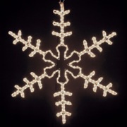 Фигура "Большая Снежинка" цвет ТЕПЛЫЙ БЕЛЫЙ, размер 95*95 см  NEON-NIGHT | Фото 6