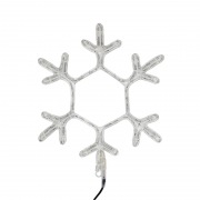 Фигура "Снежинка" цвет ТЕПЛЫЙ БЕЛЫЙ, размер  45*38 см  NEON-NIGHT | Фото 2