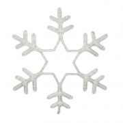 Фигура световая "Снежинка" цвет белый, размер 55*55 см, мерцающая  NEON-NIGHT | Фото 1