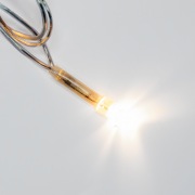 Гирлянда светодиодная универсальная 100 LED ТЕПЛЫЙ БЕЛЫЙ 10 метров, прозрачный ПВХ, с контроллером | Фото 6