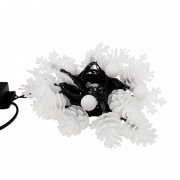 Гирлянда светодиодная универсальная с насадками (шарики, снежинки, елочки) 30 LED МУЛЬТИКОЛОР, 4,4 метра с контроллером | Фото 6