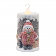 Керамическая фигурка «Свечка со снеговиком» 10.5х9х17.6 см | Фото 2