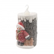 Керамическая фигурка «Свечка со снеговиком» 10.5х9х17.6 см | Фото 4