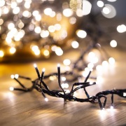 Гирлянда «Кластер LED» 3 м, темно-зеленый ПВХ IP20, 288 диодов, цвет теплый белый | Фото 10