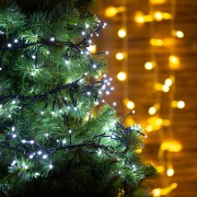 Гирлянда «Кластер LED» 3 м, темно-зеленый ПВХ IP20, 288 диодов, цвет белый | Фото 4