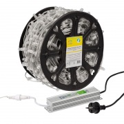 Гирлянда «LED Клип-лайт» 12 V, прозрачный ПВХ, 150 мм, цвет диодов белый | Фото 6