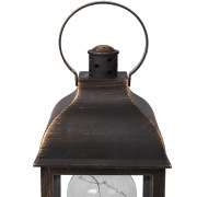 Декоративный фонарь с лампочкой, бронзовый корпус, размер 10.5х10.5х22,5 см, цвет ТЕПЛЫЙ БЕЛЫЙ | Фото 10