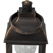 Декоративный фонарь с лампочкой, бронзовый корпус, размер 10.5х10.5х22,5 см, цвет ТЕПЛЫЙ БЕЛЫЙ | Фото 11