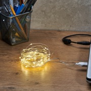 Гирлянда «Роса» 10 м, 100 LED, USB, теплое белое свечение NEON-NIGHT | Фото 2