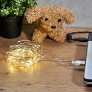 Гирлянда «Роса» 5 м, 50 LED, USB, теплое белое свечение NEON-NIGHT | Фото 2