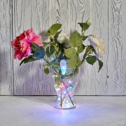 Гирлянда «Роса» с прищепкой 3 м, 30 LED, цвет свечения мультиколор, 2хCR2032 в комплекте NEON-NIGHT | Фото 1