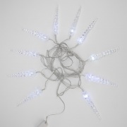 Гирлянда «Сосульки» 1,5х0,25 м, прозрачный провод, белый цвет свечения NEON-NIGHT | Фото 2