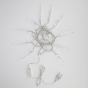 Гирлянда «Сосульки» 1,5х0,25 м, прозрачный провод, белый цвет свечения NEON-NIGHT | Фото 4