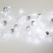 Гирлянда светодиодная «Ретро-лампы» 3 м, белое свечение, батарейки 3хАА NEON-NIGHT | Фото 1