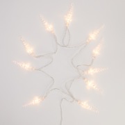 Гирлянда светодиодная «Сосульки» 1.5 м, 10 LED, прозрачный ПВХ, цвет свечения теплый белый, 2 х АА (батарейки не в комплекте) NEON-NIGHT | Фото 4