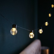 Лофт-гирлянда светодиодная 5 м, черный ПВХ, 20 LED, теплое белое свечение NEON-NIGHT | Фото 2