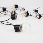 Лофт-гирлянда светодиодная 5 м, черный ПВХ, 20 LED, теплое белое свечение NEON-NIGHT | Фото 5