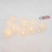 Тайские фонарики «Пломбир» 1.5 м, 10 LED, прозрачный ПВХ, цвет свечения теплый белый, 2 х АА (батарейки не в комплекте) NEON-NIGHT | Фото 2