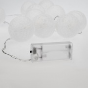 Тайские фонарики «Пломбир» 1.5 м, 10 LED, прозрачный ПВХ, цвет свечения теплый белый, 2 х АА (батарейки не в комплекте) NEON-NIGHT | Фото 5