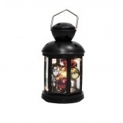 Декоративный фонарь с шариками 12х12х20,6 см, черный корпус, теплый белый цвет свечения NEON-NIGHT | Фото 2