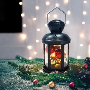 Декоративный фонарь с шариками 12х12х20,6 см, черный корпус, теплый белый цвет свечения NEON-NIGHT | Фото 8