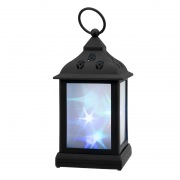 Декоративный фонарь 11х11х22,5 см, черный корпус, цвет свечения RGB с эффектом мерцания NEON-NIGHT | Фото 2