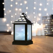 Декоративный фонарь 11х11х22,5 см, черный корпус, цвет свечения RGB с эффектом мерцания NEON-NIGHT | Фото 9