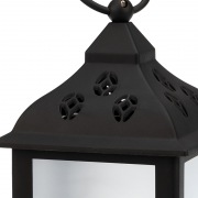 Декоративный фонарь 11х11х22,5 см, черный корпус, теплый белый цвет свечения с эффектом мерцания NEON-NIGHT | Фото 6