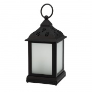 Декоративный фонарь 11х11х22,5 см, черный корпус, теплый белый цвет свечения с эффектом пламени свечи NEON-NIGHT | Фото 3