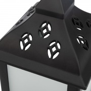 Декоративный фонарь 11х11х22,5 см, черный корпус, теплый белый цвет свечения с эффектом пламени свечи NEON-NIGHT | Фото 6