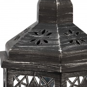 Декоративный фонарь со свечой 18x16.5x31 см, черный корпус, теплый белый цвет свечения NEON-NIGHT | Фото 6