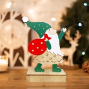 Деревянная фигурка с подсветкой «Дед Мороз» 18 см NEON-NIGHT | Фото 1