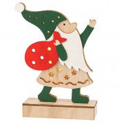 Деревянная фигурка с подсветкой «Дед Мороз» 18 см NEON-NIGHT | Фото 2