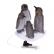 Акриловая светодиодная фигура «Семья пингвинов» 40х33х36 см, 80 светодиодов, IP65, понижающий трансформатор в комплекте NEON-NIGHT | Фото 2