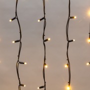 Гирлянда «Айсикл» («Бахрома») светодиодная 3,2х0,9 м, 120 LED, черный провод каучук, теплое белое свечение NEON-NIGHT | Фото 3