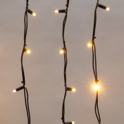 Гирлянда «Айсикл» («Бахрома») светодиодная 5х0,7 м, 152 LED, черный провод каучук, теплое белое свечение NEON-NIGHT | Фото 3