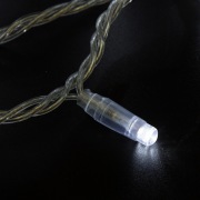 Гирлянда «Нить» 10 м, 200 LED, прозрачный ПВХ, цвет свечения белый с эффектом мерцания (каждый 5-й) NEON-NIGHT | Фото 2