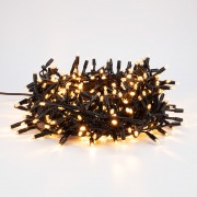 Гирлянда «Кластер» 10 м, 400 LED, черный каучук, IP67, соединяемая, цвет свечения теплый белый NEON-NIGHT | Фото 1