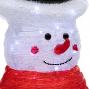 Акриловая светодиодная фигура «Снеговик в шляпе» 38х38х72 см, IP65, понижающий трансформатор в комплекте NEON-NIGHT | Фото 5