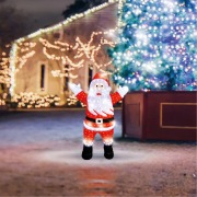 Акриловая светодиодная фигура «Приветствующий Санта Клаус» 76х47х120 см, IP65, понижающий трансформатор в комплекте NEON-NIGHT | Фото 1