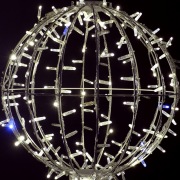 Шар светодиодный Ø 50 см, 200 светодиодов, теплый белый цвет свечения с эффектом мерцания NEON-NIGHT | Фото 1