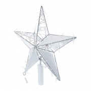Светодиодная фигура «Звезда» 50 см, 80 светодиодов, с трубой и подвесом, цвет свечения белый NEON-NIGHT | Фото 2