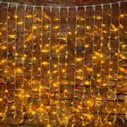 Гирлянда светодиодная «Дождь» 2х3 м, эффект мерцания, белый провод, 230 В, диоды ТЕПЛЫЙ БЕЛЫЙ  | Фото 8