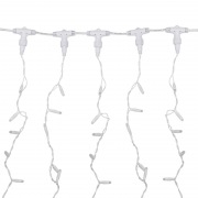 Гирлянда светодиодная «Дождь» 2х6 м, постоянное свечение, белый провод, 230 В, диоды ТЕПЛЫЙ БЕЛЫЙ | Фото 2