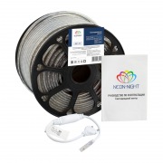 LED лента 220 В, 13х8 мм, IP67, SMD 5050, 60 LED/m, цвет свечения синий | Фото 1
