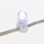Гирлянда «LED Клип-лайт» 12 V, прозрачный ПВХ, 150 мм, цвет диодов Белый Flashing (Белый) | Фото 4