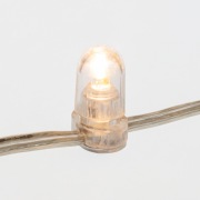 Гирлянда «LED Клип-лайт» 12 V, прозрачный ПВХ, 150 мм, цвет диодов Теплый белый,  Flashing (Белый) | Фото 4