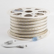 LED лента 220 В, 7.5x20 мм, IP67, SMD 2835, 276 LED/m, цвет свечения теплый белый, 50 м | Фото 5