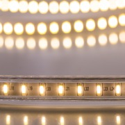 LED лента 220 В, 6x10.6 мм, IP67, SMD 3014, 120 LED/m, цвет теплый белый, 100 м | Фото 2