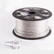 LED лента 220 В, 6x10.6 мм, IP67, SMD 3014, 120 LED/m, цвет теплый белый, 100 м | Фото 5